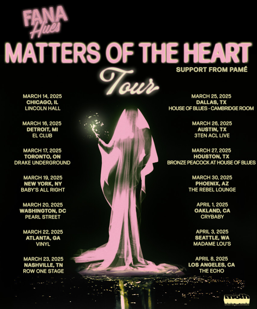 Fana Hues' Matters of the Heat Tour poster