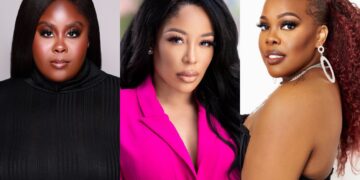An image of Raven Goodwin, K. Michelle and Amber Riley who will star in Lifetime's Single Black Female 3: The Final Chapter