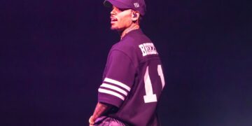Chris Brown on stage