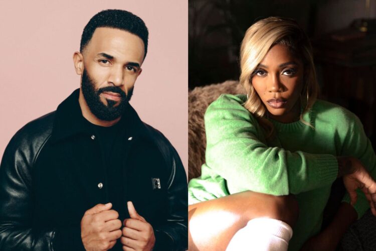 A photo of Craig David and Tiwa Savage.