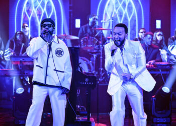 Black Thought and The Roots perform "Used To Love U" with John Legend on The Tonight Show