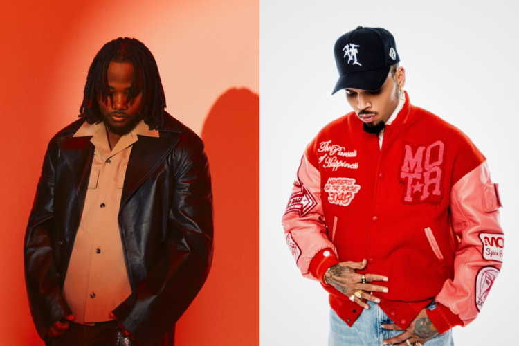 A photo of leon thomas and chris brown