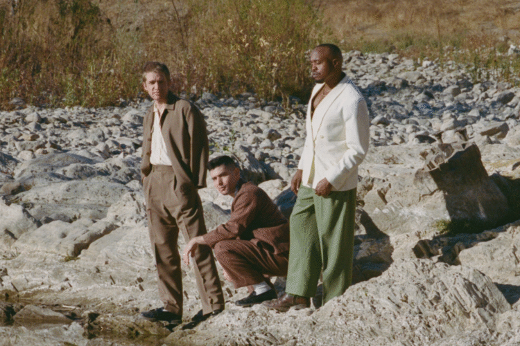 Blake Rhein, Aaron Frazer and Durand Jones of Durand Jones & The Indications.