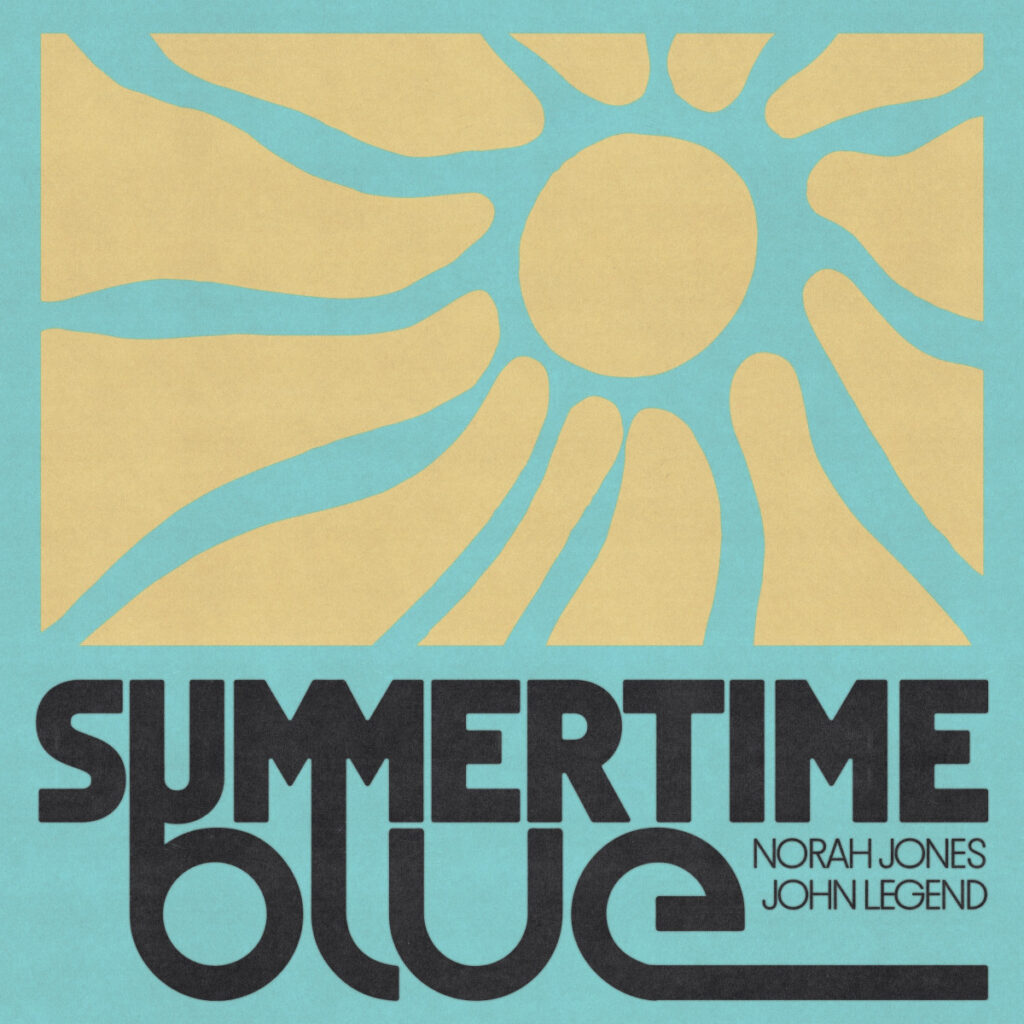 Norah Jones and John Legend's Summertime Blue single cover.